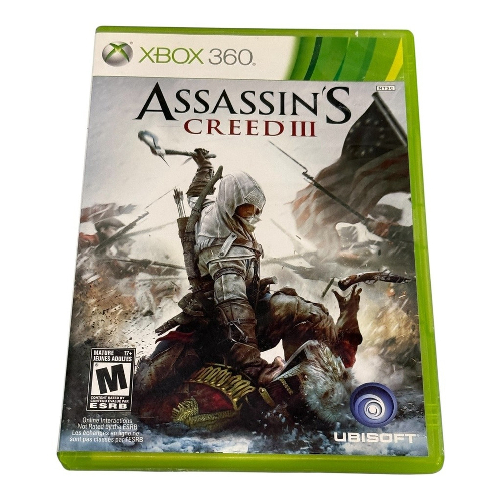 Assassin's Creed III Xbox 360 Complete 2 Disc Set Ubisoft Action Adventure Game